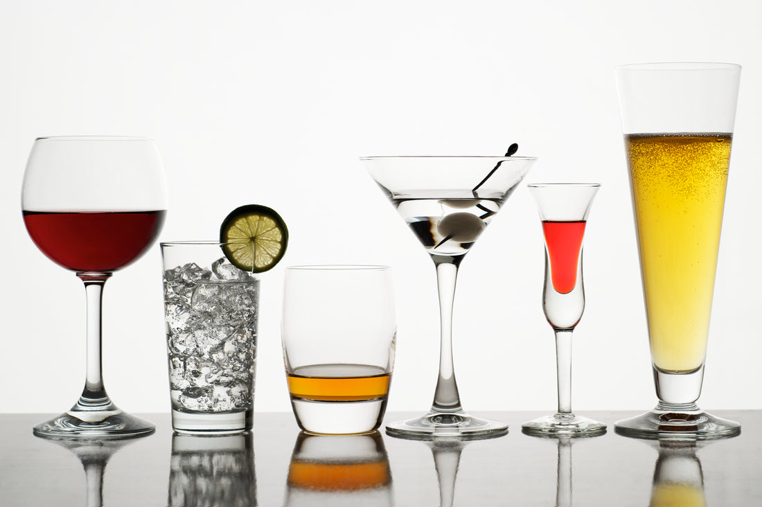 Assorted alcoholic drinks - little known facts about alcohol