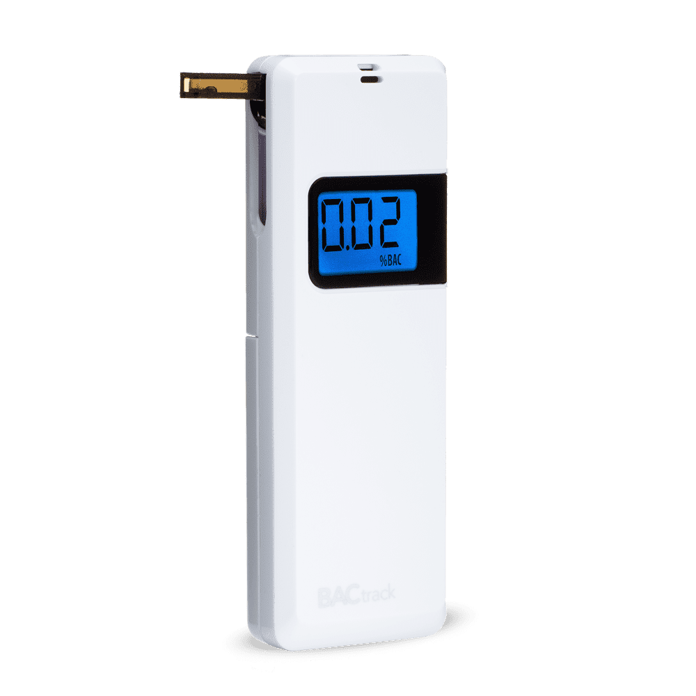 BACtrack T60 personal breathalyzer, angled view