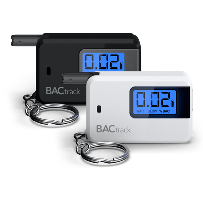 BACtrack Go Black and White Keychains