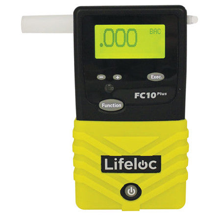 Lifeloc FC10 Plus breath alcohol tester, alternate view